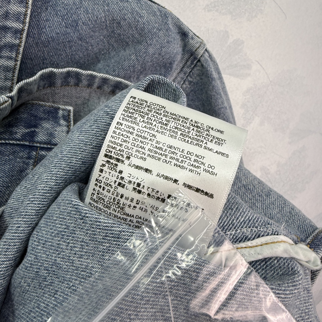 Customized High-Temperature Cowboy Shirt with Stylish Embroidery and Deep Blue Color - 图片 8