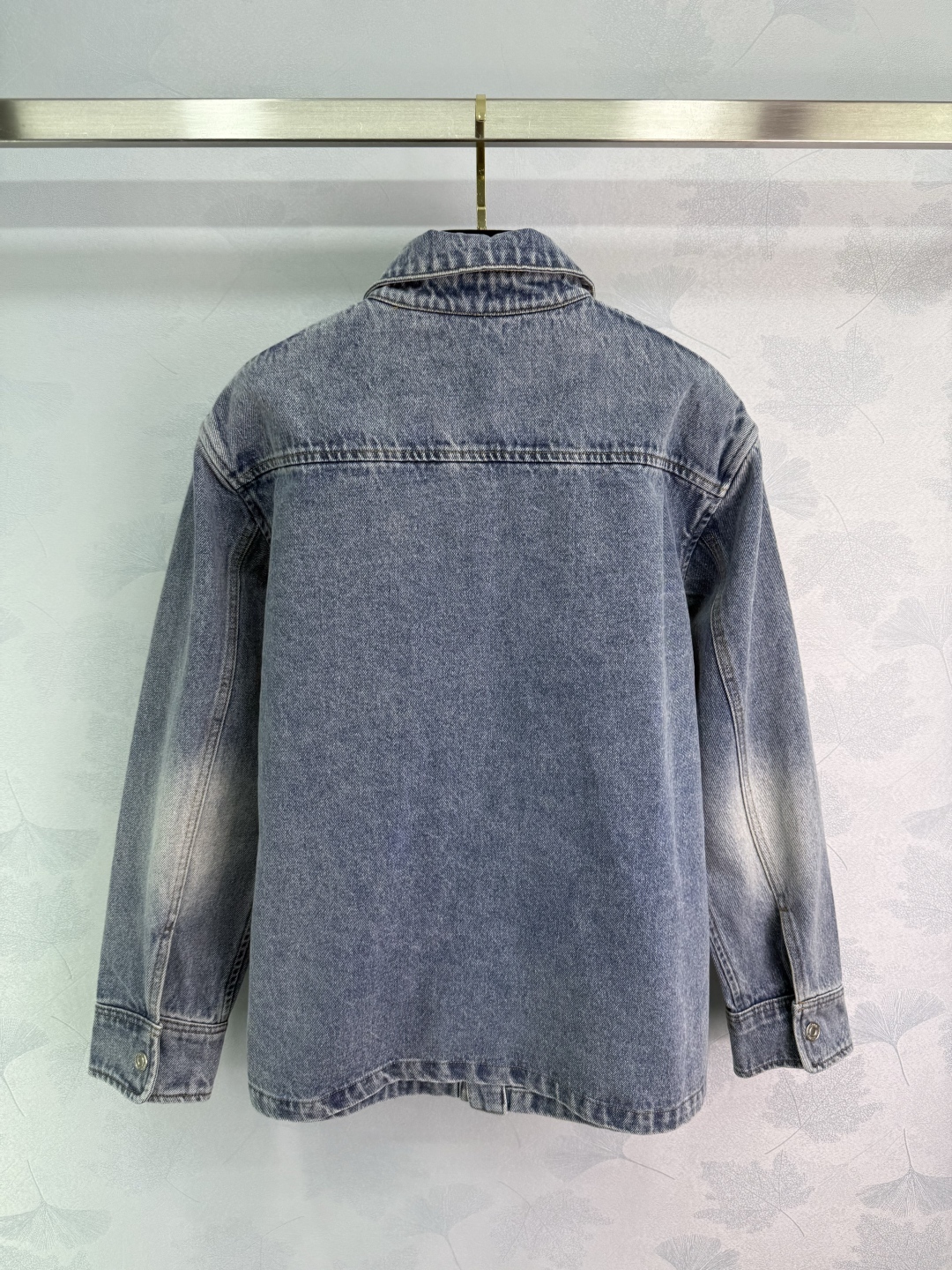 Customized High-Temperature Cowboy Shirt with Stylish Embroidery and Deep Blue Color - 图片 9