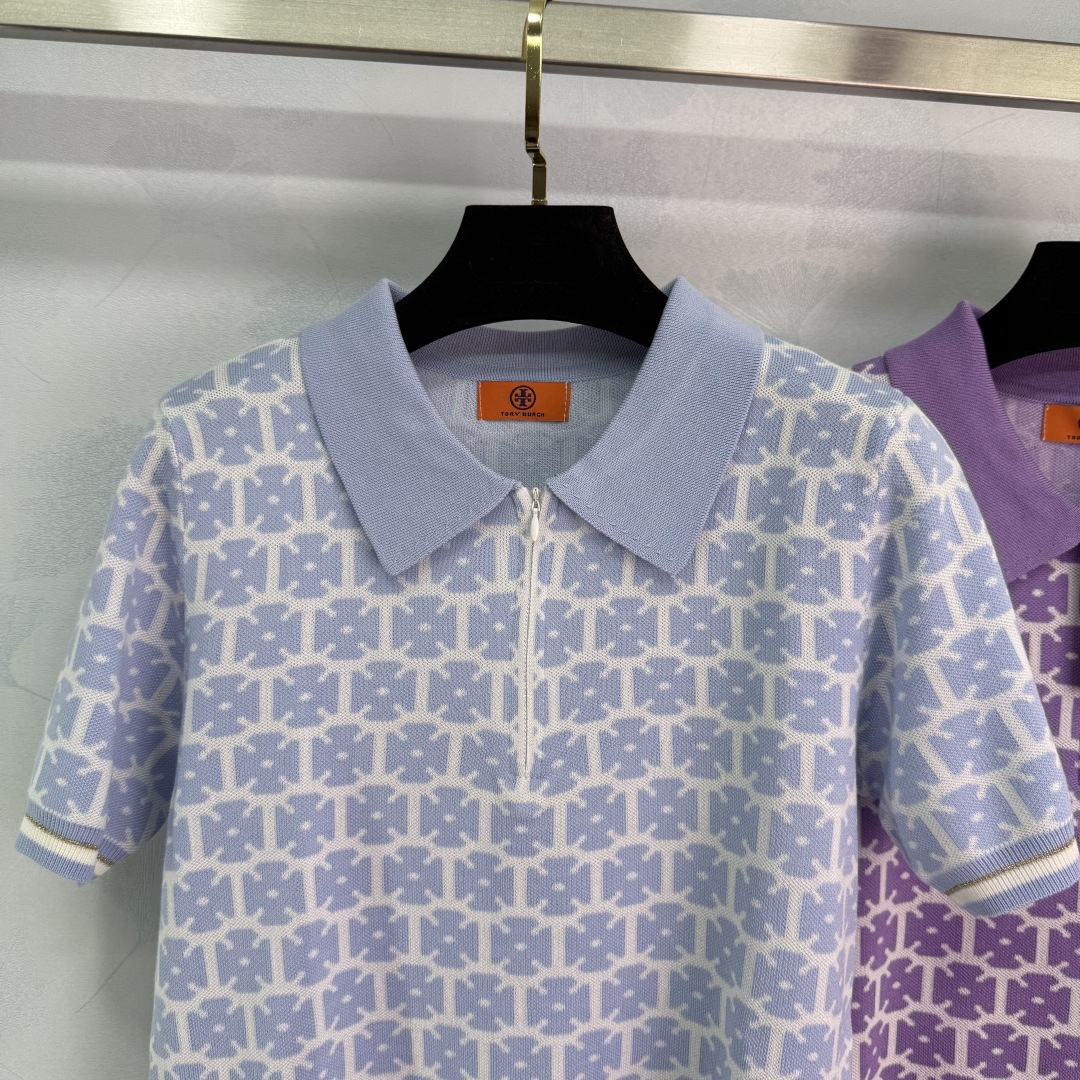 P414 Women’s Suit with Tory Burch Shirt: Summer Pendulum Design, 3 Color Options - 图片 4