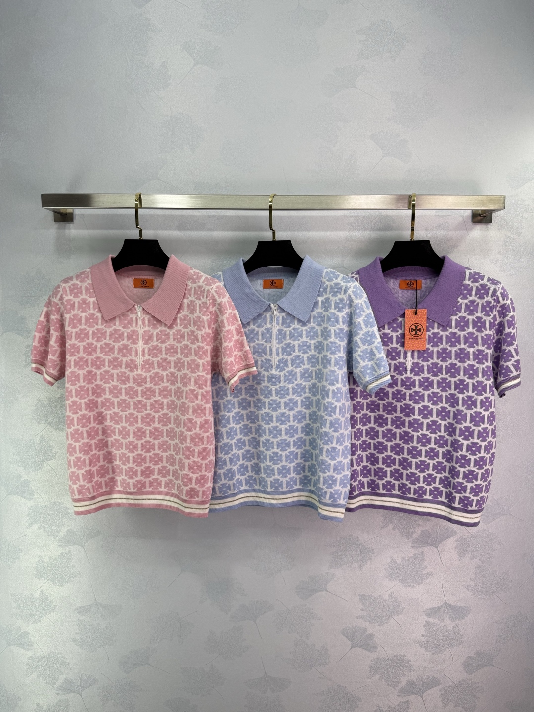 P414 Women’s Suit with Tory Burch Shirt: Summer Pendulum Design, 3 Color Options