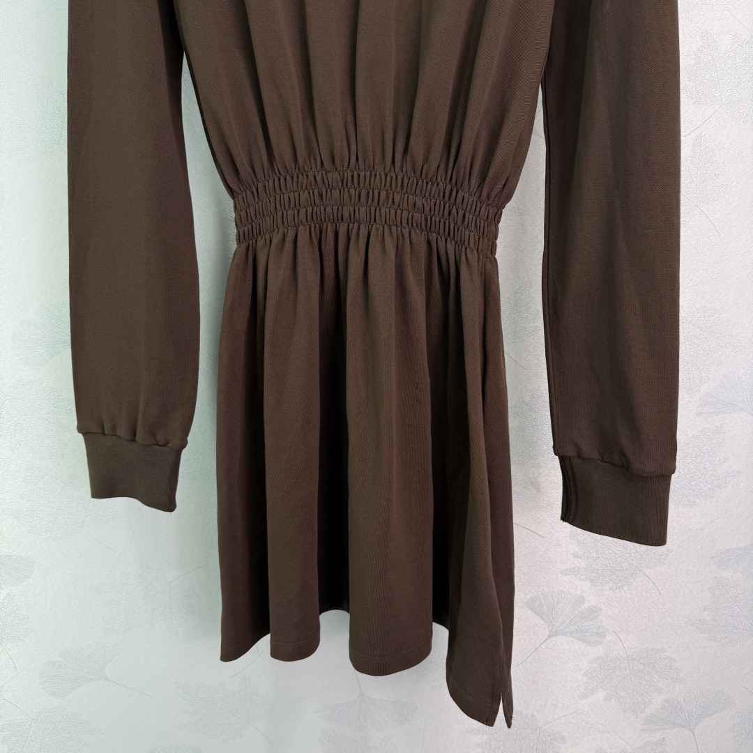 New Miu 25SS Women’s Suit: College Embroidered Shirt Dress with Loose-Head Design - 图片 6
