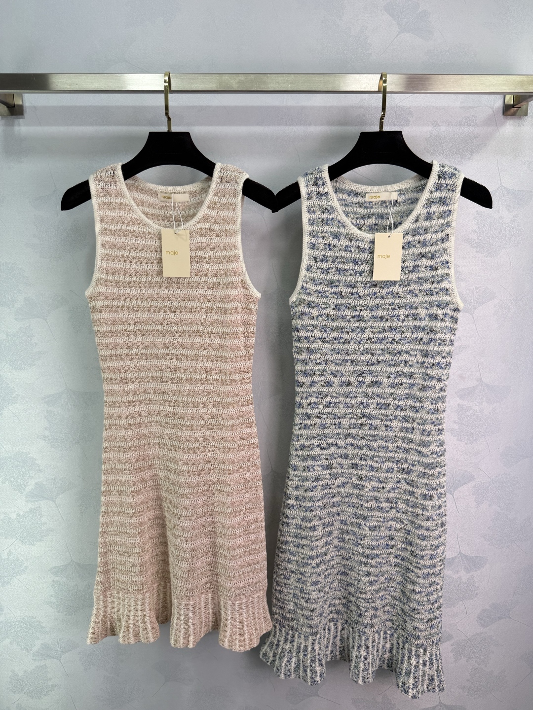 “2025 Summer Knitted Dress: Heavy-Skinned Female Dress with Rounded Vest Design”
