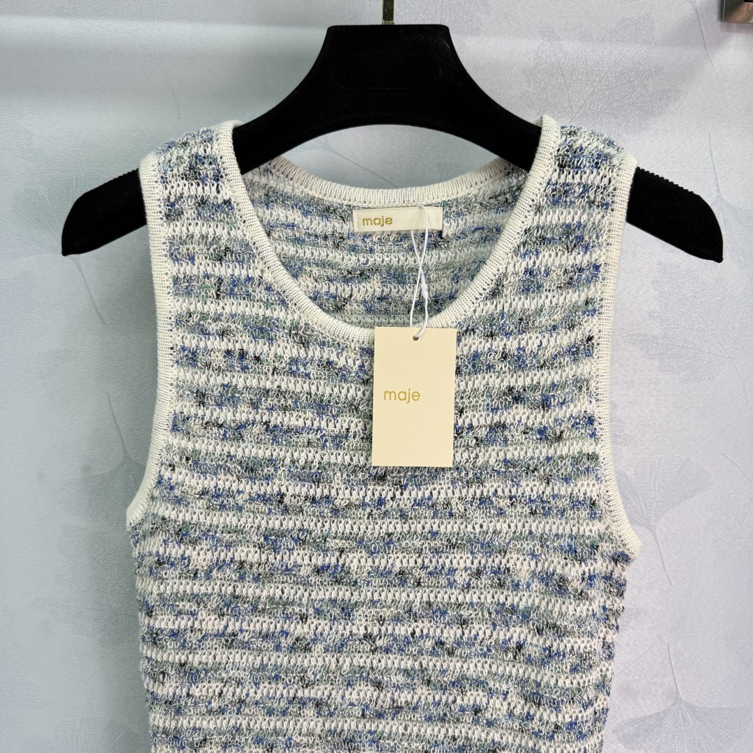 “2025 Summer Knitted Dress: Heavy-Skinned Female Dress with Rounded Vest Design” - 图片 5