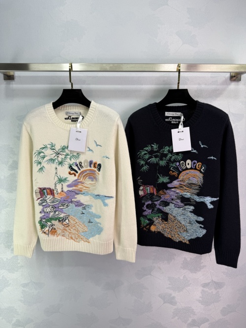 Dior 2025 Fall Collection Embroidered Pullover Sweater | Limited Edition 1 Dior 2025 Fall Collection Embroidered Pullover Sweater | Limited Edition