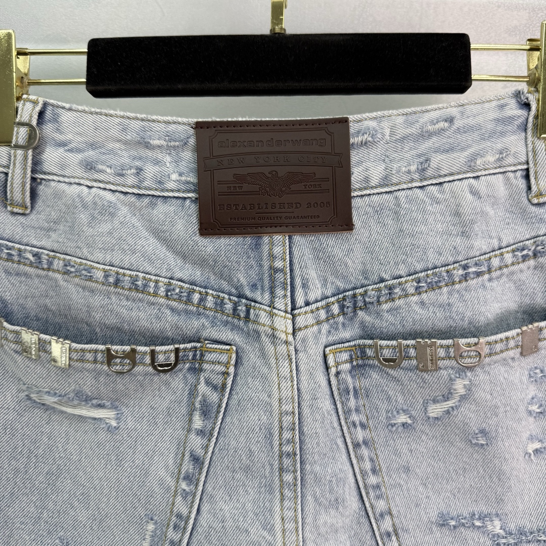 High-End Customized Double-Corded Jeans Skirts by New Alexander Wang Collection - 图片 7