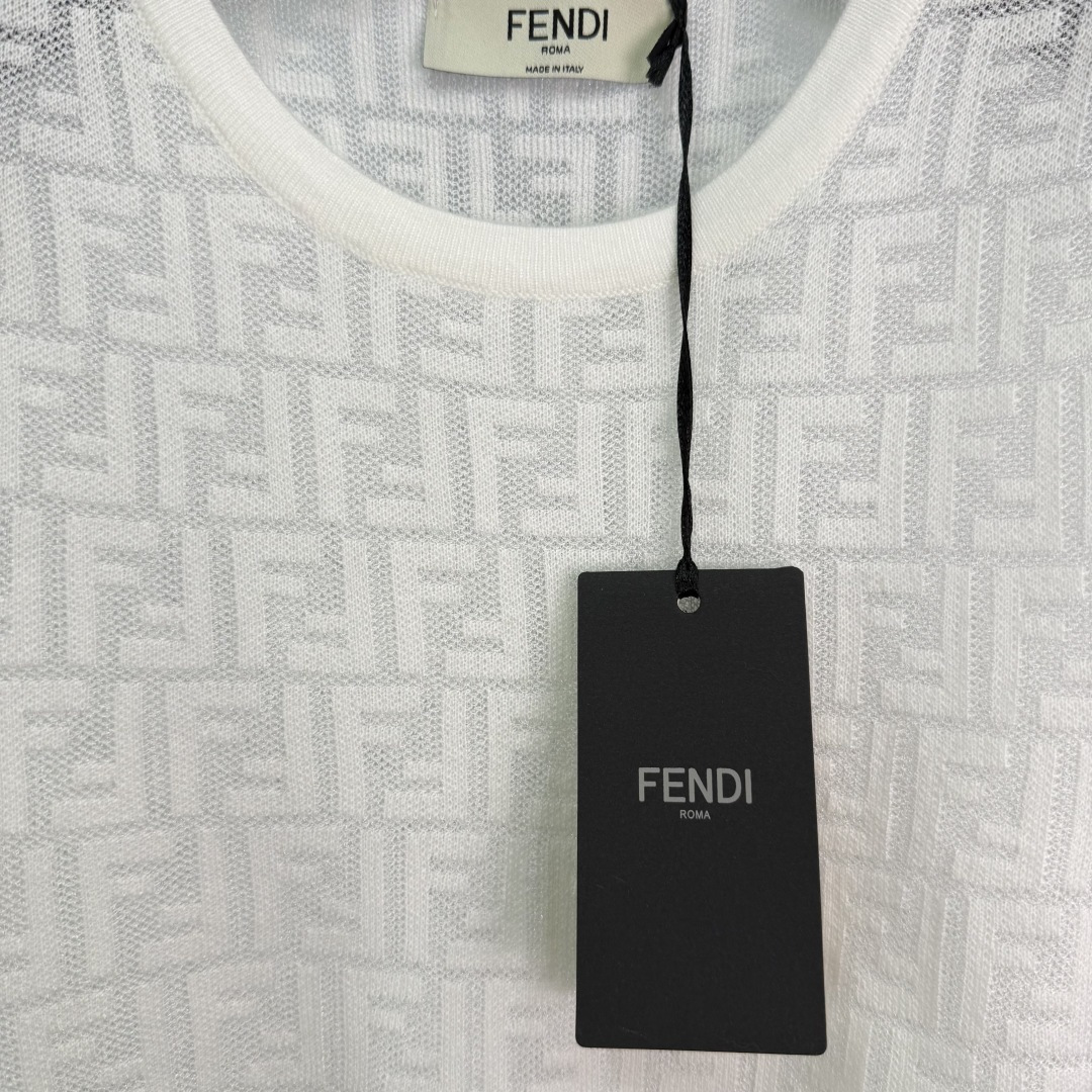 “Stylish Femininity Dress with Classic FF Logo Elements and Long Sleeves in 3 Colors and Sizes” - 图片 6