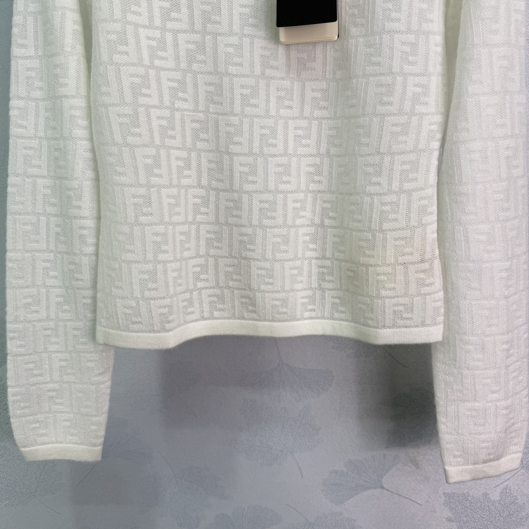 “Stylish Femininity Dress with Classic FF Logo Elements and Long Sleeves in 3 Colors and Sizes” - 图片 7