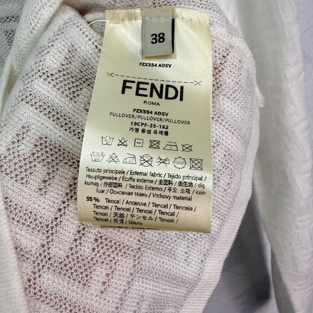 “Stylish Femininity Dress with Classic FF Logo Elements and Long Sleeves in 3 Colors and Sizes” - 图片 8