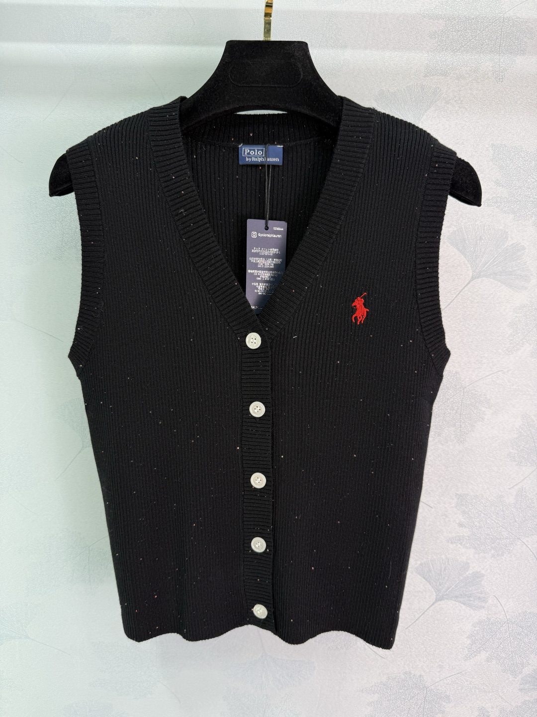 “Women’s P432 Original V-Neck Knit Suit with Pony Brand Embroidery” - 图片 2