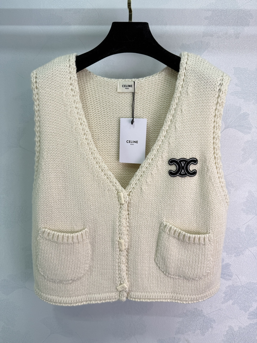 “CELIN Women’s One-by-One Wool Suit Set for Early Autumn in White/Grey/Coffee Colors” - 图片 4