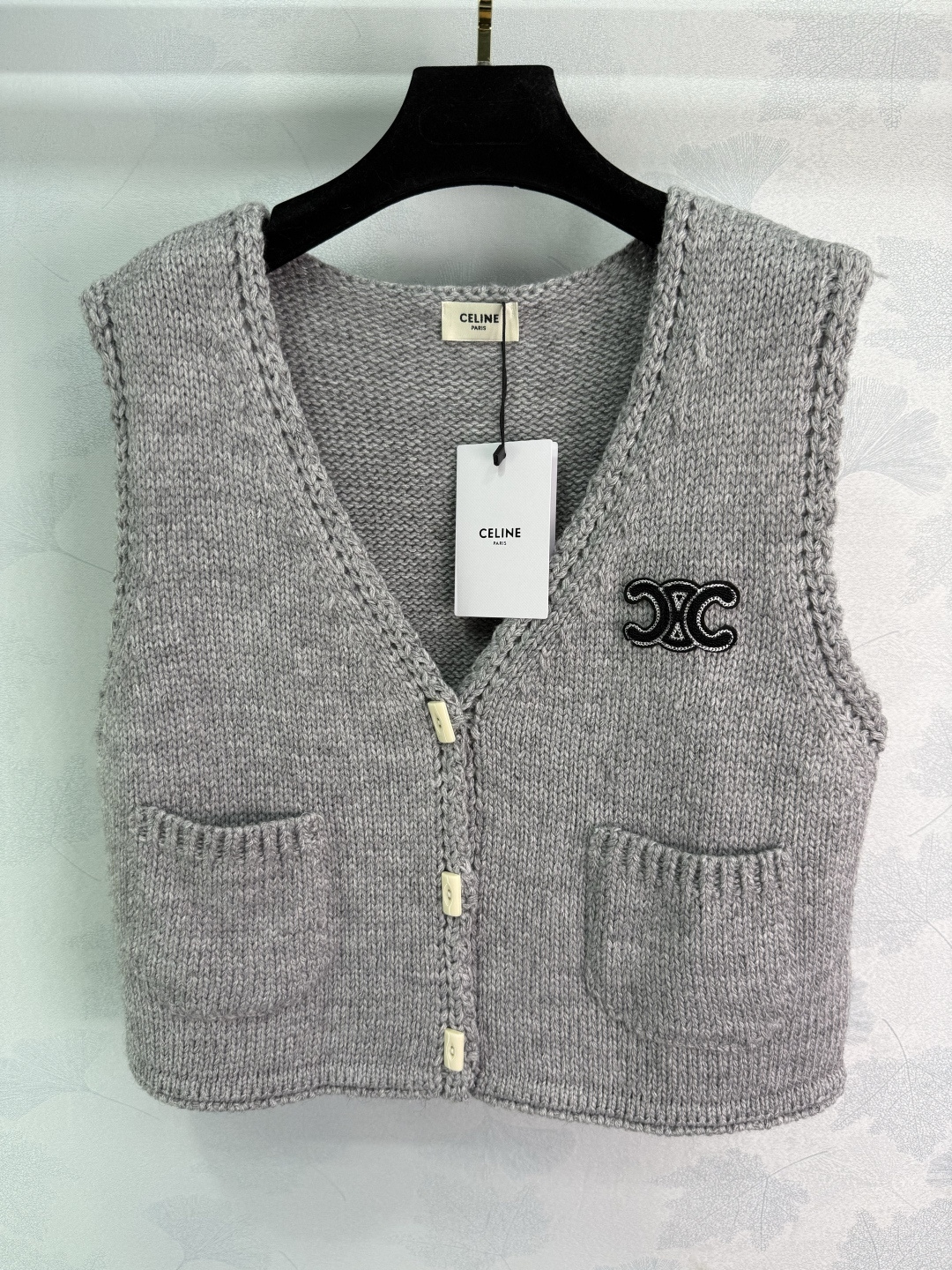 “CELIN Women’s One-by-One Wool Suit Set for Early Autumn in White/Grey/Coffee Colors” - 图片 3