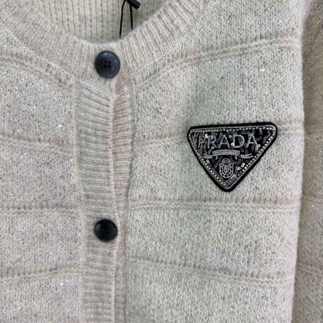 Prada Women's Wool Blend Knit Cardigan with Sequin Stripes and Logo Applique 6 cmp i1756309355908 3889 0 5