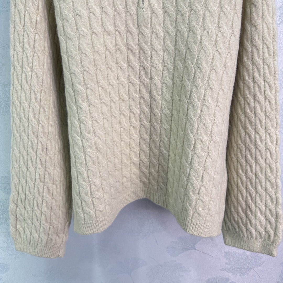 Miu Miu Women's Wool Cable Knit Half-Zip Sweater with Logo Patch 7 cmp i1757950173614 4219 0 6