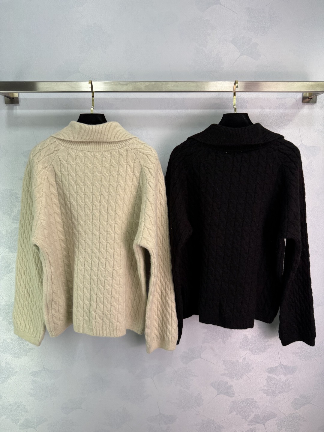 Miu Miu Women's Wool Cable Knit Half-Zip Sweater with Logo Patch 9 cmp i1757950179381 1136 0 8