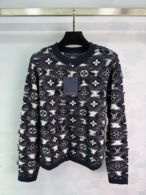 Louis Vuitton 2025 Early Autumn Jacquard Pullover Sweater, Wool, Slim Fit 1 Louis Vuitton 2025 Early Autumn Jacquard Pullover Sweater, Wool, Slim Fit