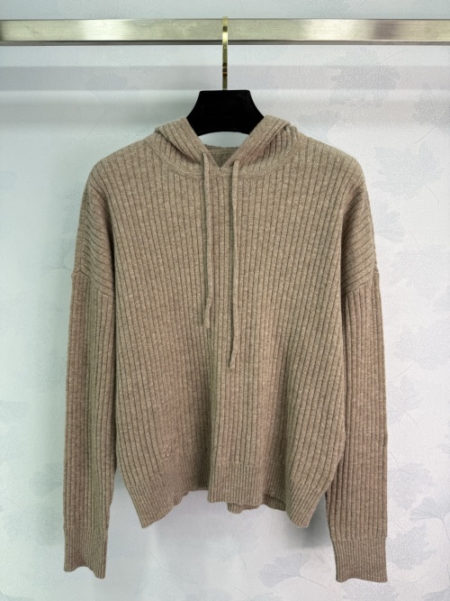 Dior Early Autumn 2025 Ribbed Knit Hoodie with Drawstring - Relaxed Fit 1 Dior Early Autumn 2025 Ribbed Knit Hoodie with Drawstring - Relaxed Fit
