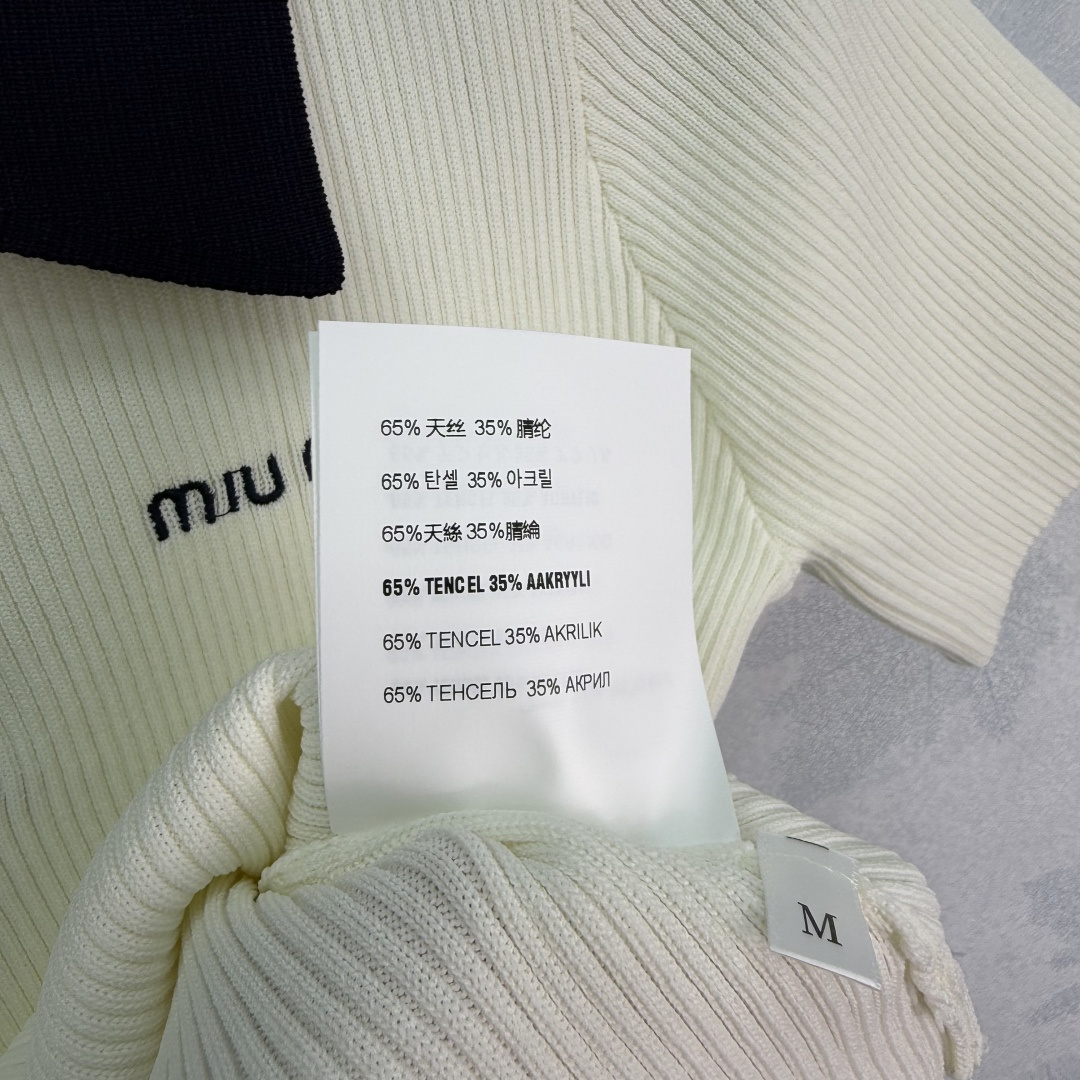 Miumiu Women 🆕Miu*26 Polo Polo + or 2 3 sml — photo 8
