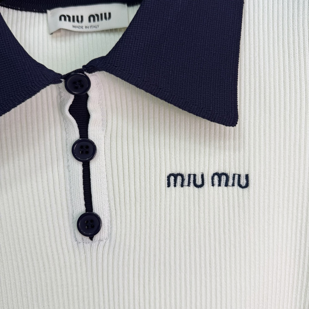 Miumiu Women 🆕Miu*26 Polo Polo + or 2 3 sml — photo 5
