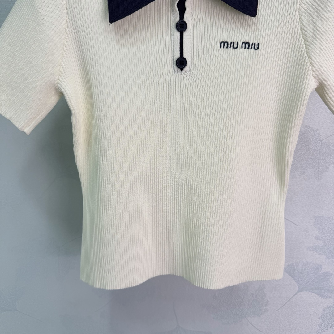 Miumiu Women 🆕Miu*26 Polo Polo + or 2 3 sml — photo 6