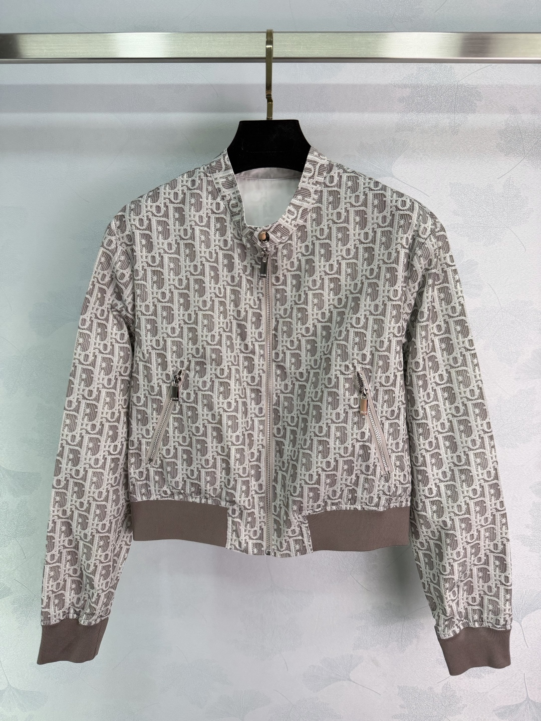 Dior Oblique Cropped Bomber Jacket
