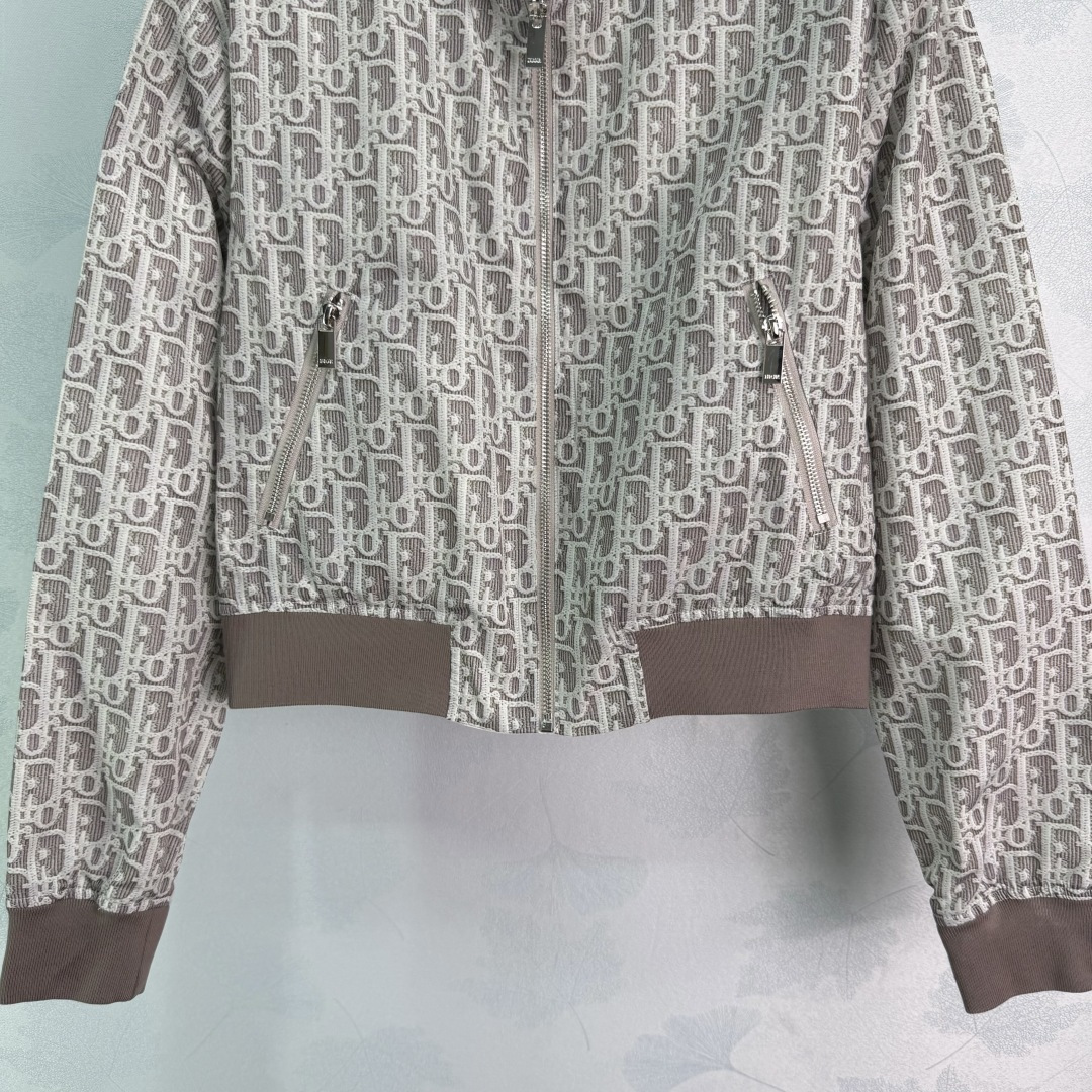 Dior Oblique Cropped Bomber Jacket