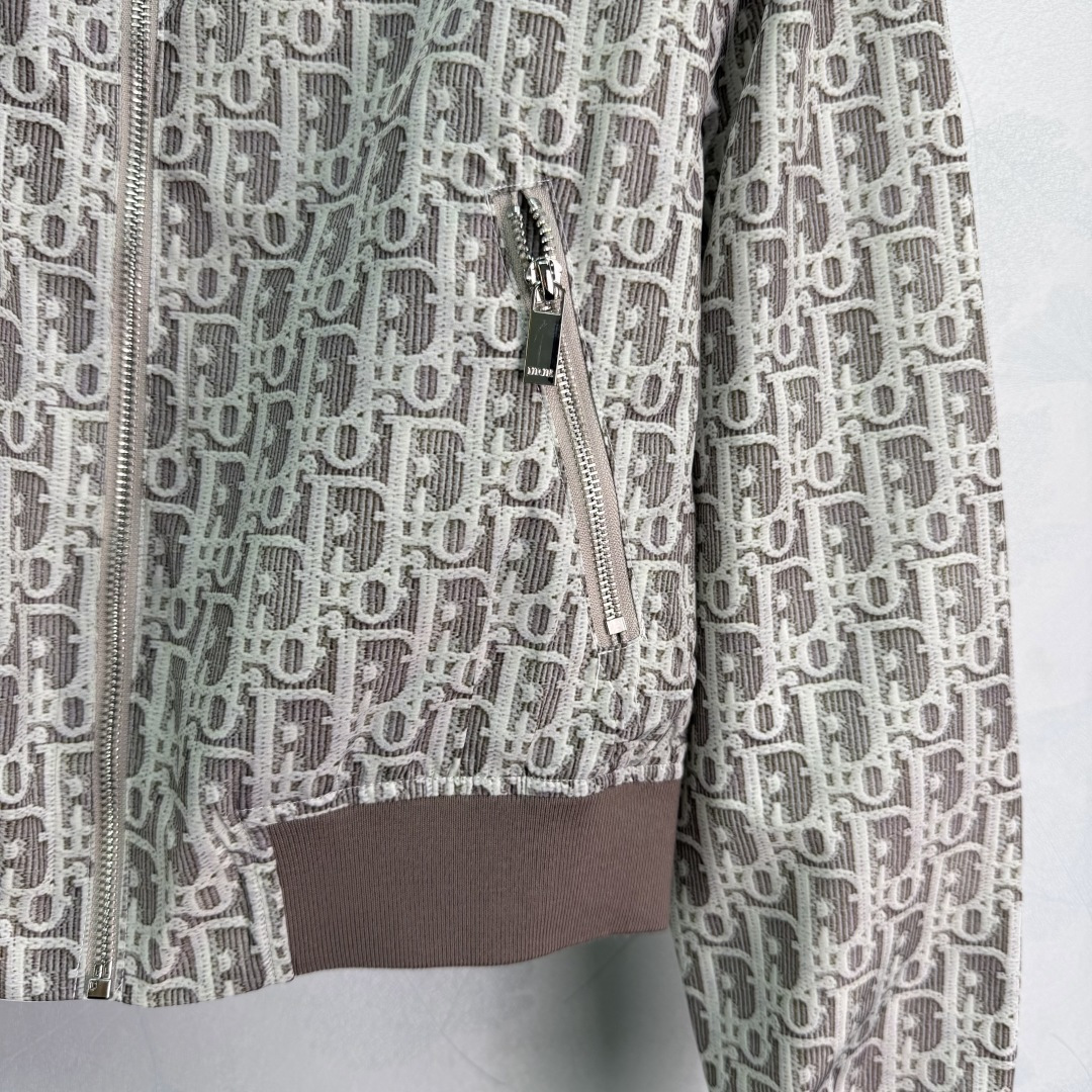 Dior Oblique Cropped Bomber Jacket