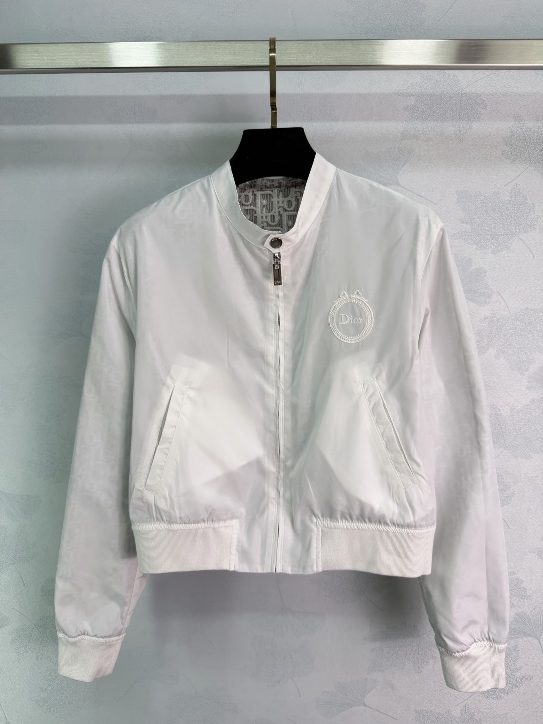 Dior Oblique Cropped Bomber Jacket