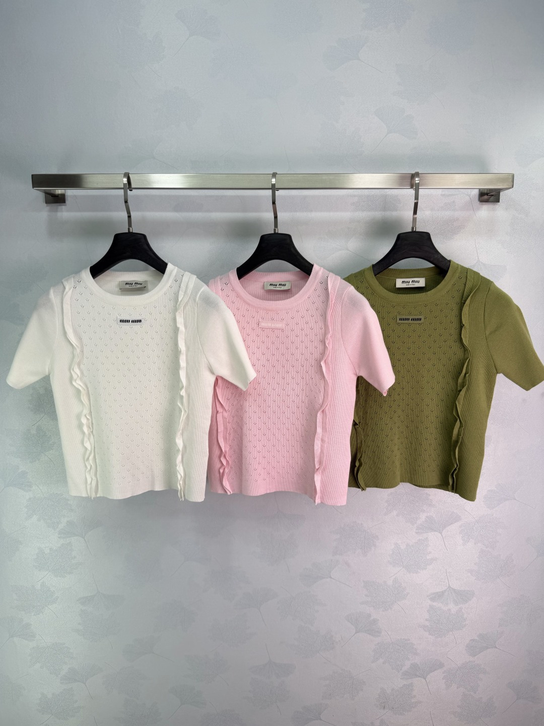 미우미우 여성 반팔 101187 Miu Miu T Shirt