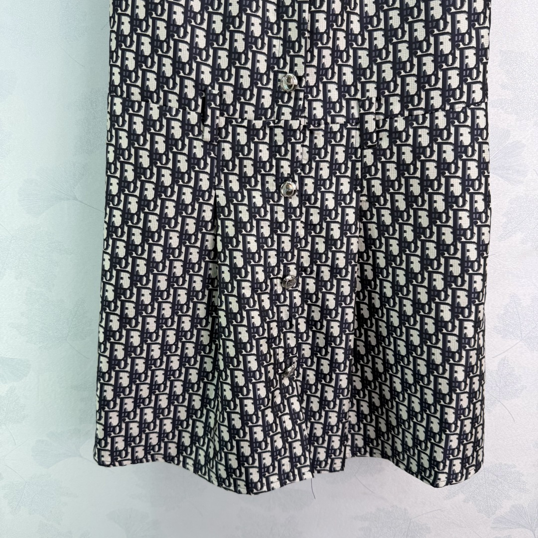 Dior Oblique Sleeveless Mini Dress