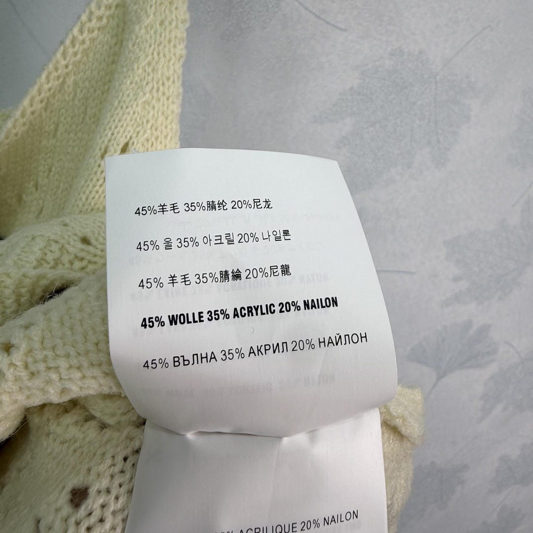 미우미우 시스루 니팅 로고 반팔 니트 베스트 135291 이미지 9