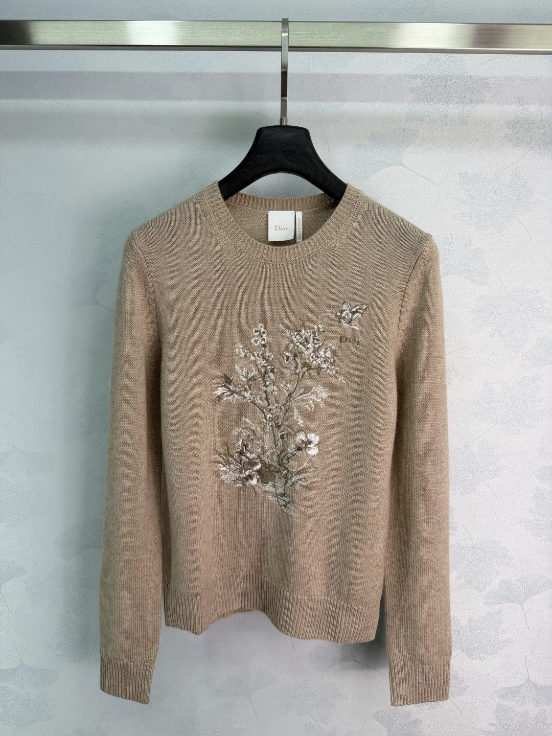 Dior Floral Butterfly Embroidery Sweater