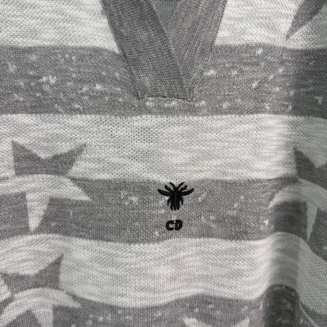 Dior Star Stripe Knit Polo