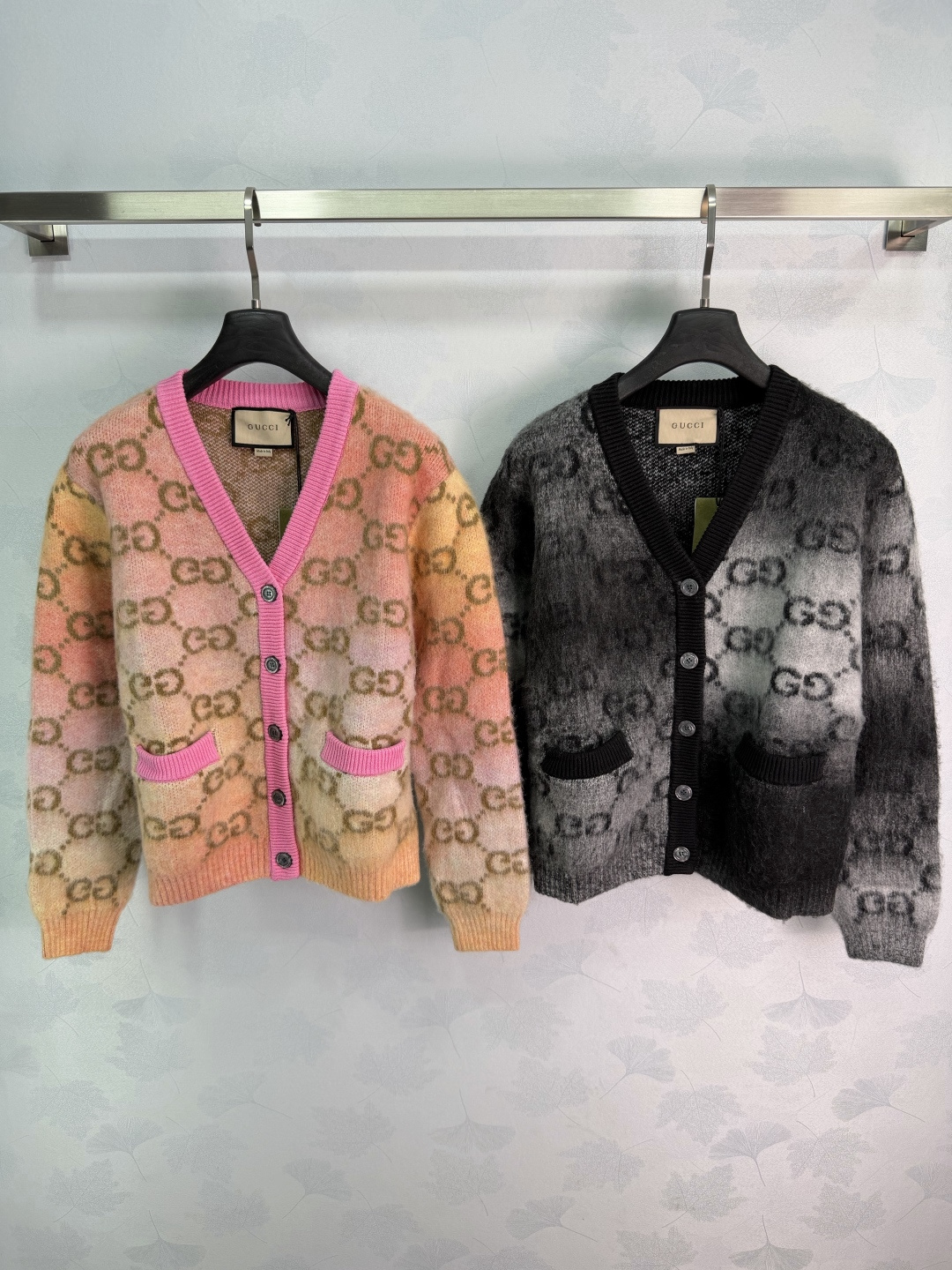 Gucci Monogram Button Cardigan