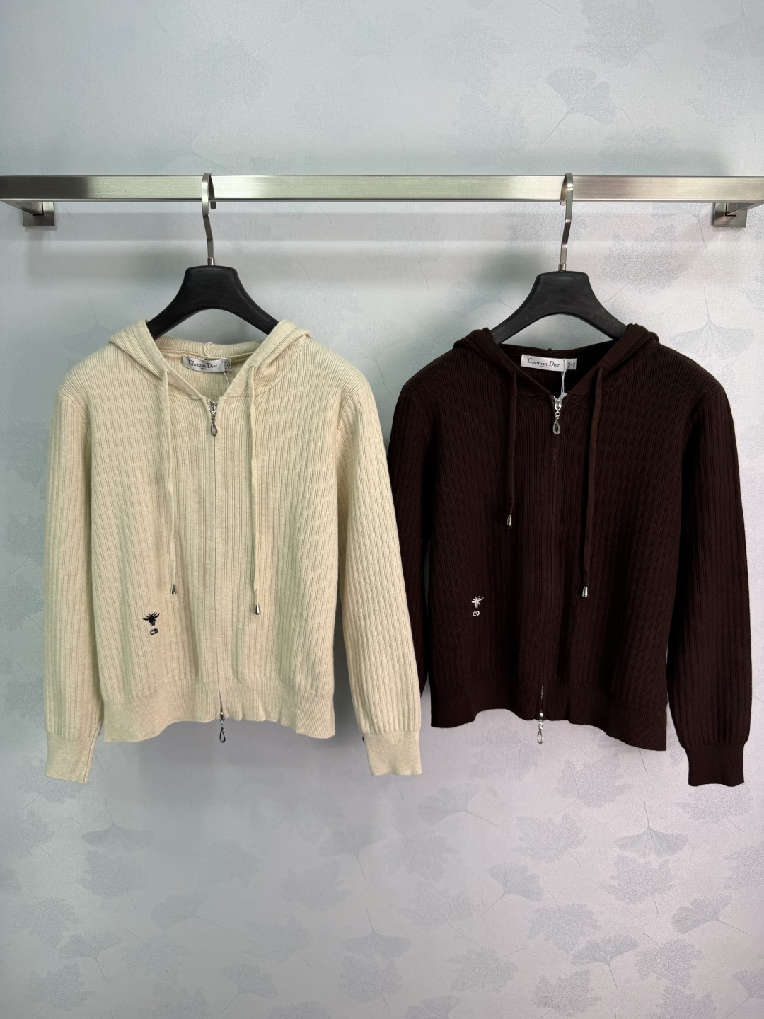 Dior Hooded Zip Cardigan