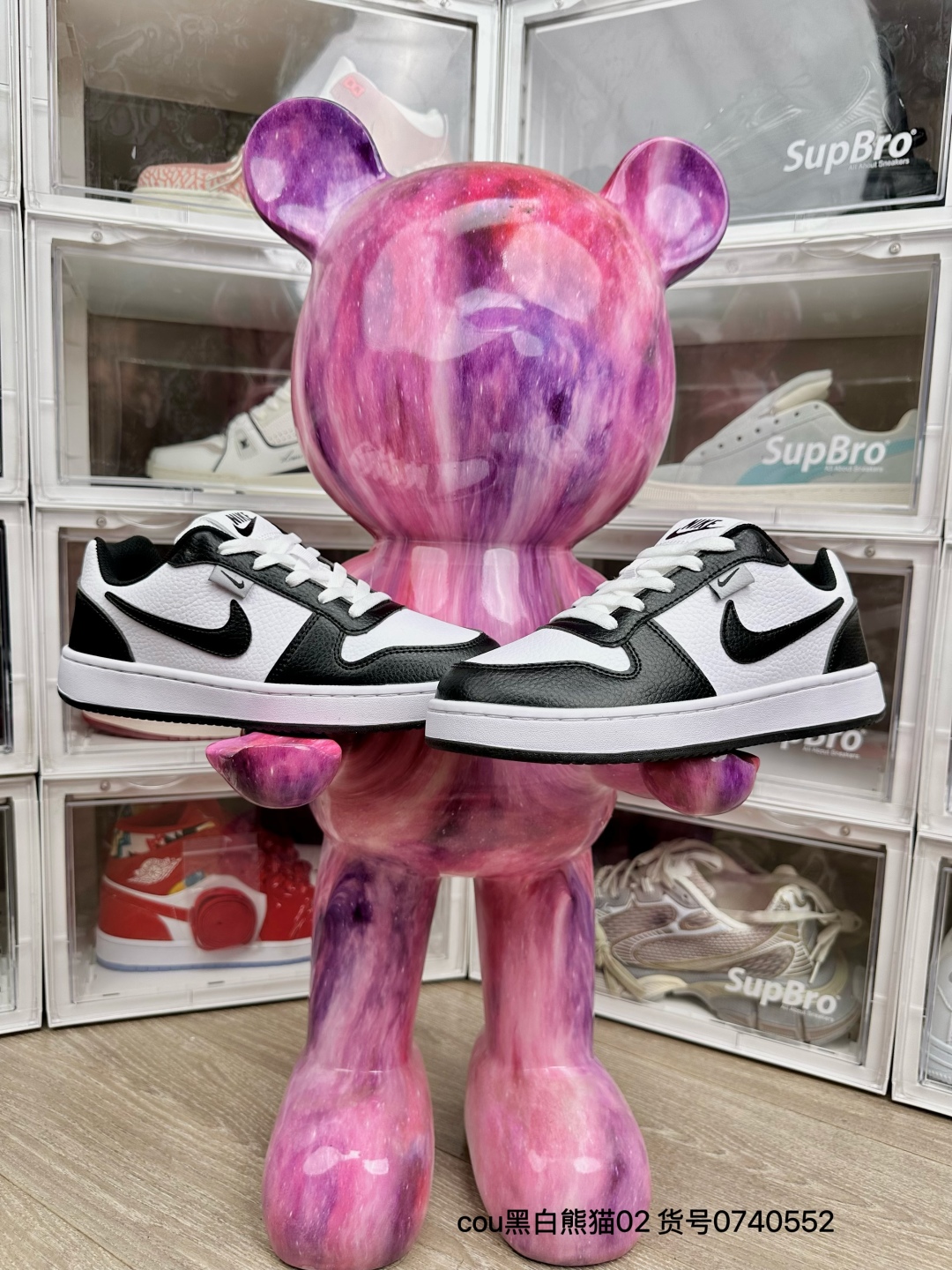 🛒购物价：💰122 cou黑白熊猫

02高版本套楦工艺 正确版型 尺码36-44 男女码现货 