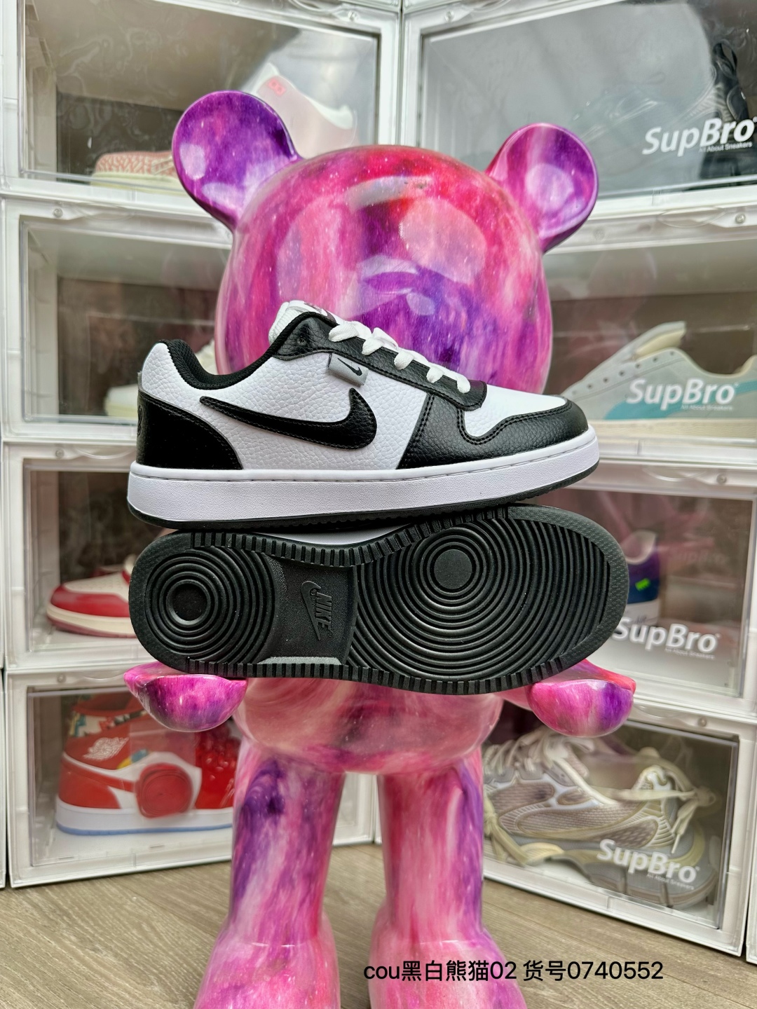🛒购物价：💰122 cou黑白熊猫

02高版本套楦工艺 正确版型 尺码36-44 男女码现货 