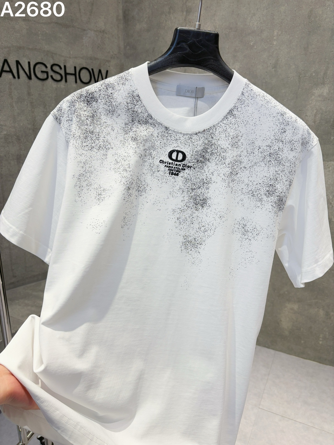 P95 Balenciaga (trabajo pesado) 26ss nueva camiseta de manga corta con cuello redondo para hombre. Versión alta, alta c…