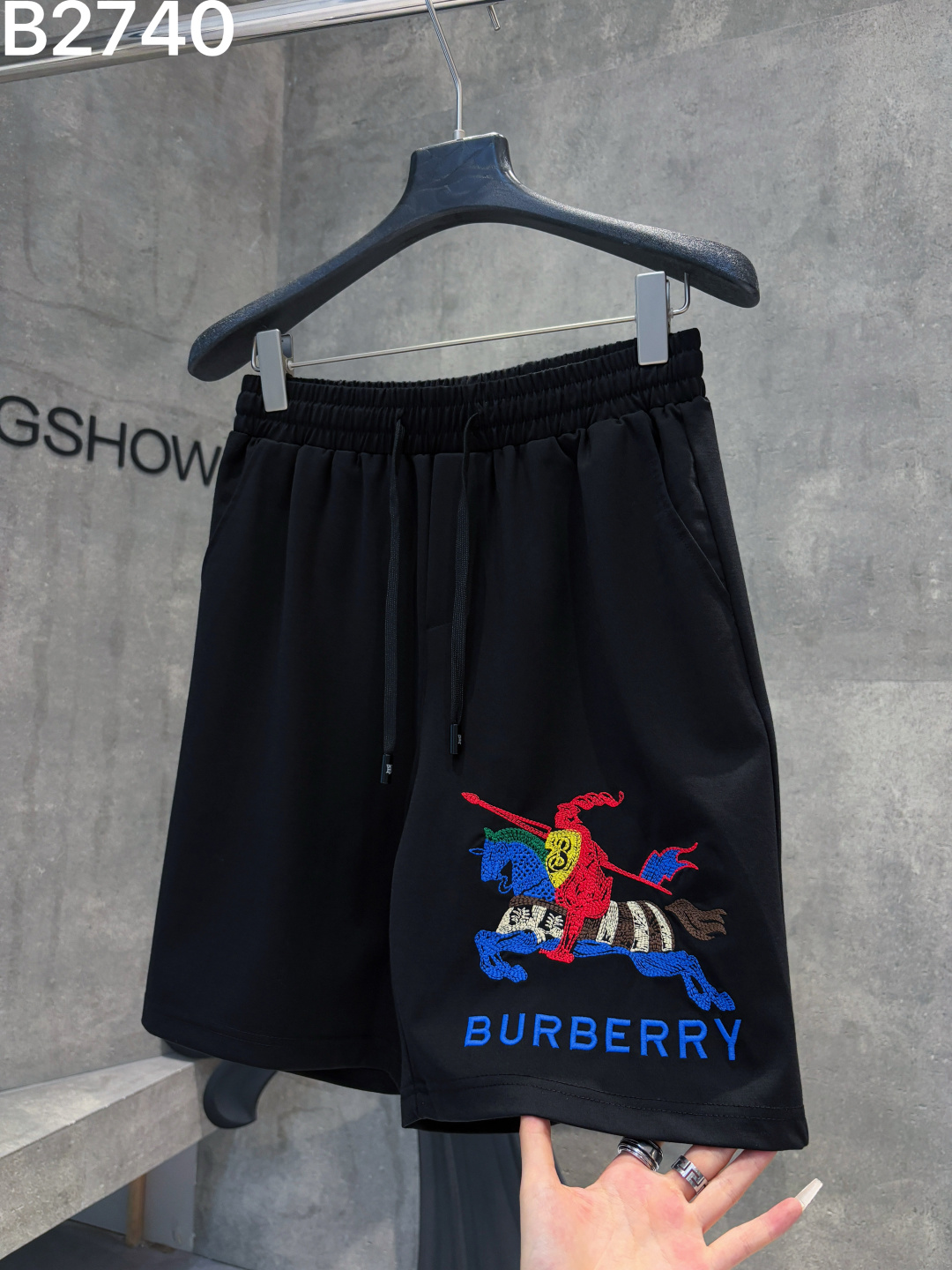 🅿️95 2026 Burberry BBR nuevos pantalones cortos de punto Zhejiang, tejidos personalizados, tecnología de tejido y logo…