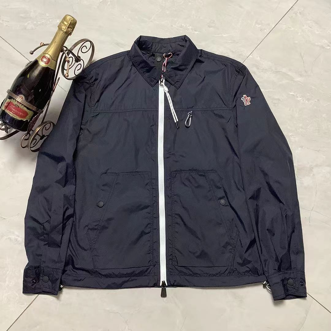 MON*CLER 蒙口 Chaqueta cortavientos con cuello alto de la última colección de primavera/verano de la web oficial, alta ca…