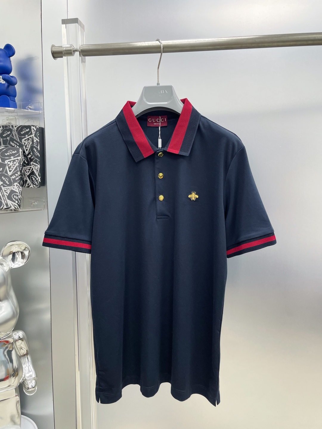 Gucci Men's Logo Business Polo Shirt Bee Embroidery Short Sleeve 1 cmp i1748601011259 6959 0 0