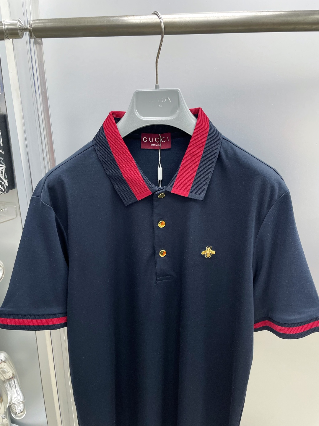 Gucci Men's Logo Business Polo Shirt Bee Embroidery Short Sleeve 3 cmp i1748601040448 1172 0 2