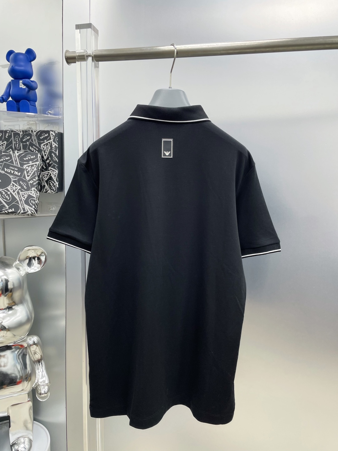Armani Men's Black Polo Shirt - Short Sleeve, Breathable Fabric, Business Casual 3 cmp i1748775083559 1758 0 1