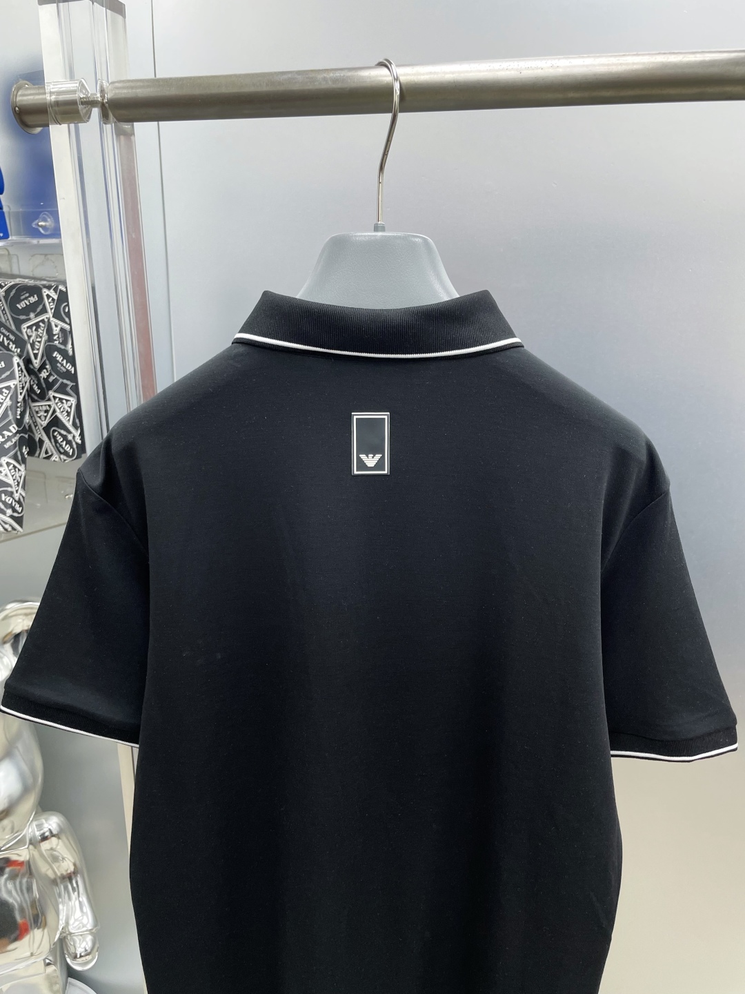 Armani Men's Black Polo Shirt - Short Sleeve, Breathable Fabric, Business Casual 10 cmp i1748775120157 1822 0 8