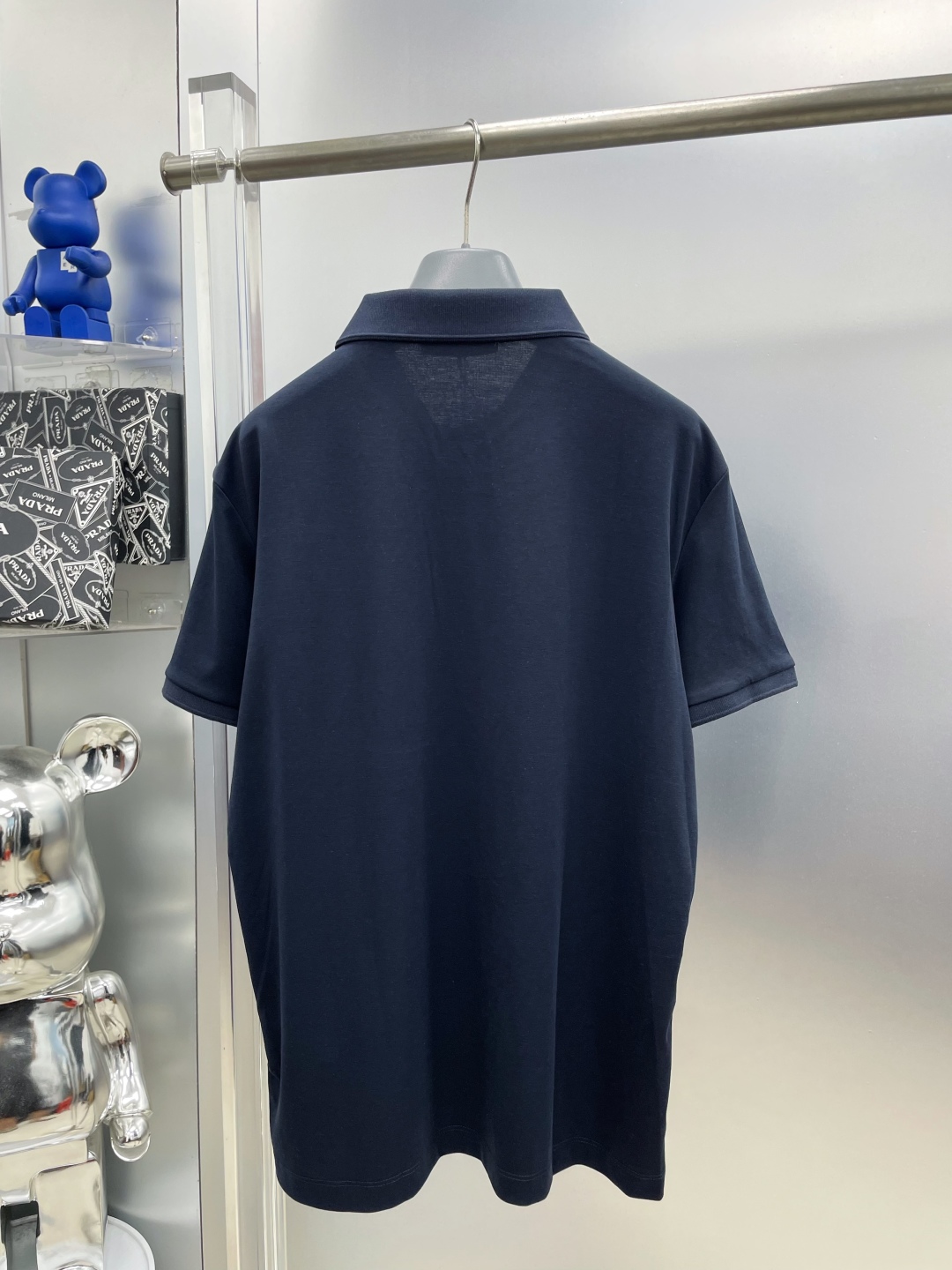 Dior Men's Navy Polo Shirt with Logo Patch and Contrasting Side Tape 3 cmp i1748775212043 223 0 1