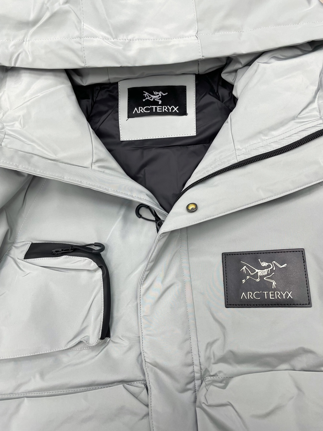 Pocket Letter Logo Down Jacket DDGoose down 90 velvet with three - Clothes 14