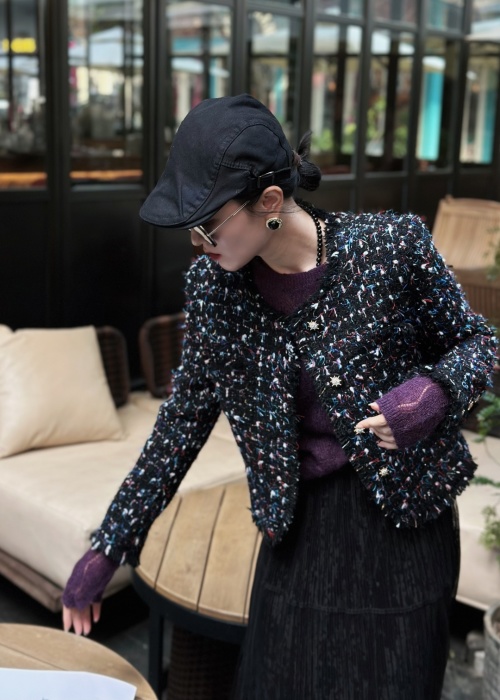 Elegant Tweed Chanel Style Jacket, Heavy Blend, S-XXL Sizes 1 Elegant Tweed Chanel Style Jacket, Heavy Blend, S-XXL Sizes