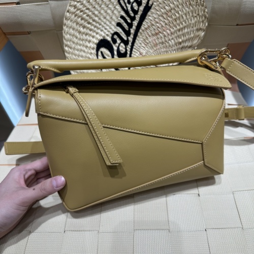 Loewe Puzzle Small Bag in Desert Yellow: Versatile, Foldable Handbag 1 Loewe Puzzle Small Bag in Desert Yellow: Versatile, Foldable Handbag