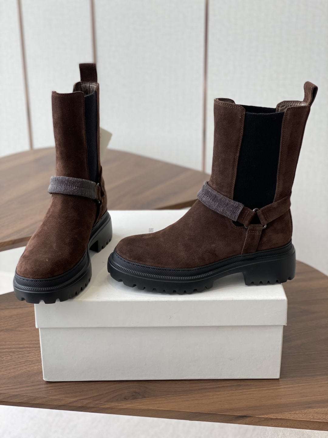Brunello Cucinelli Suede & Leather Ankle Boots - Stylish & Comfortable 4 cmp i1750752855028 5602 0 2