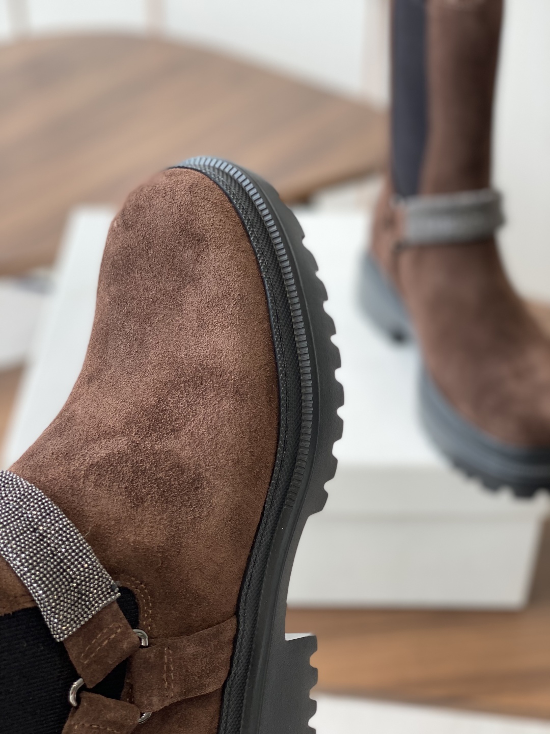 Brunello Cucinelli Suede & Leather Ankle Boots - Stylish & Comfortable 8 cmp i1750752855047 8362 0 6