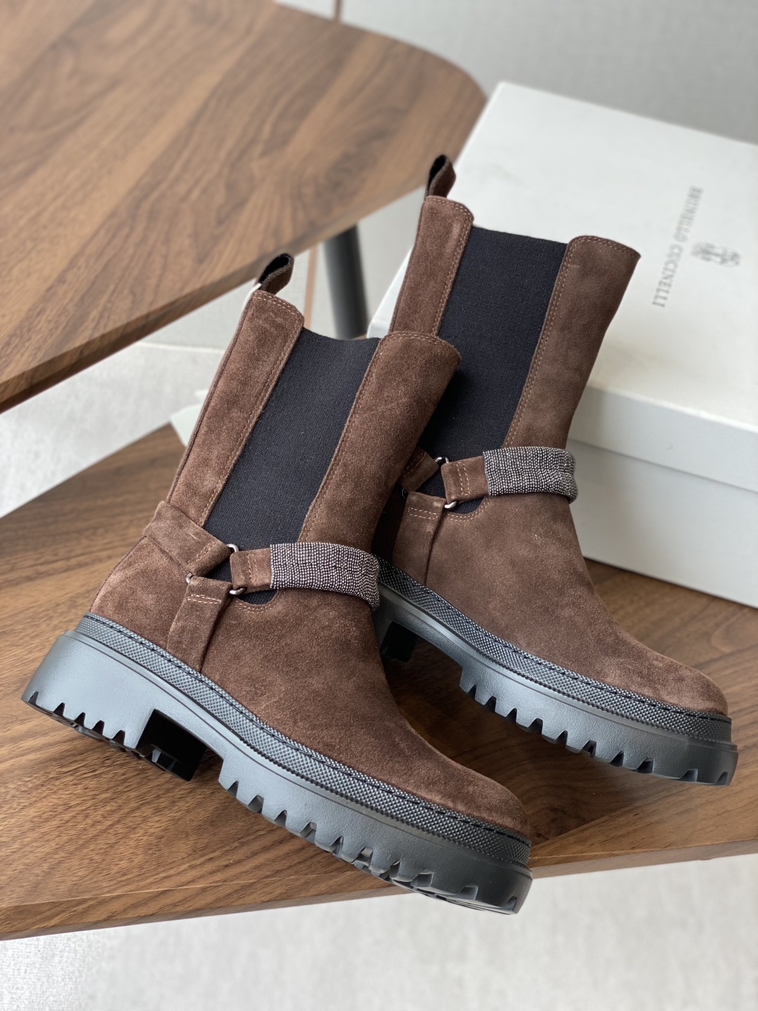 Brunello Cucinelli Suede & Leather Ankle Boots - Stylish & Comfortable 7 cmp i1750752863145 2844 0 5